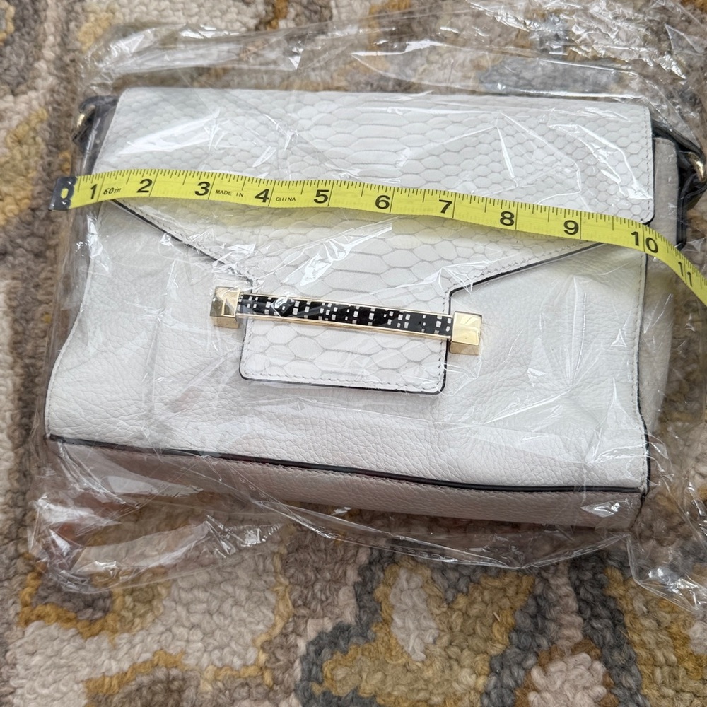 Vince Camuto Ivory Textured Crossbody Bag - Picture 3 of 4